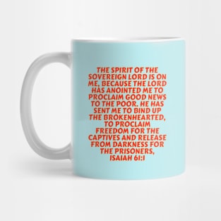 Bible Verse Isaiah 61:1 Mug